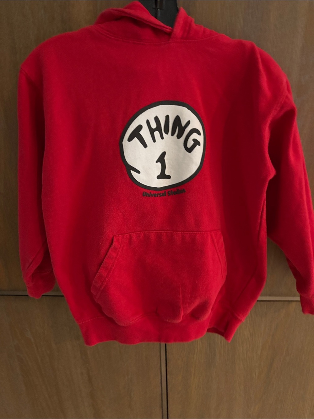 Universal Studios Red "Thing 1" Kids Pullover Hoodie